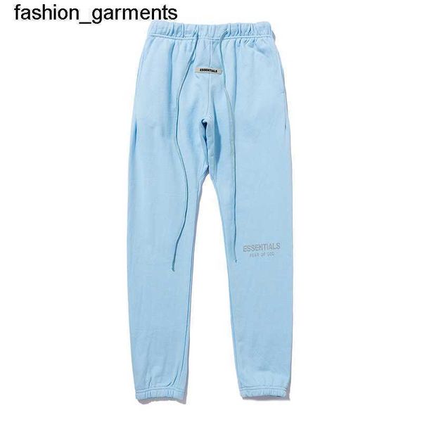 

designer new brand essential reflective drawstring casual pants, Black