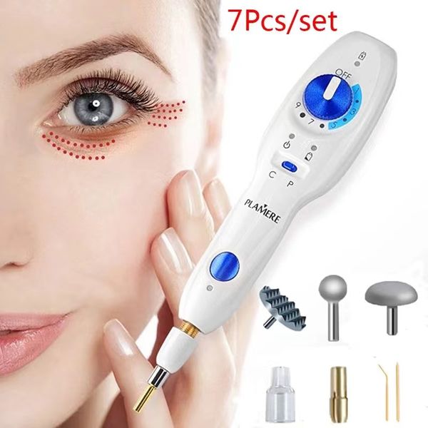 

mesotherapy gun new 2nd generation korean plamere fibroblast plasma pen needles for eyelid lift wrinkle removal, Black;white