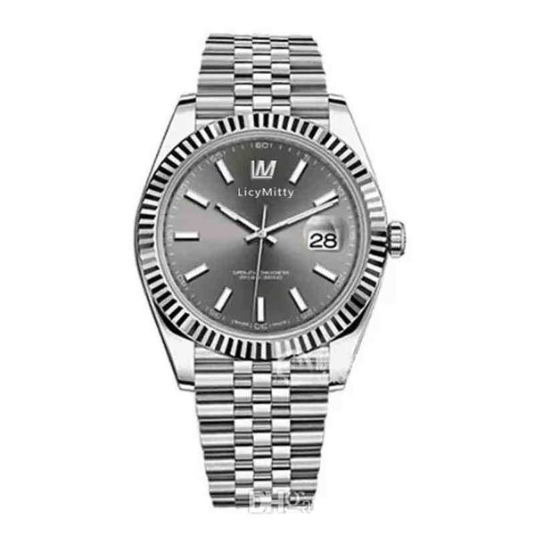 

wristwatches v3 automatic 2813 mechanical watch for men big magnifier datejust 41mm stainls steel sapphire solid clasp prident mens watch ma, Slivery;brown