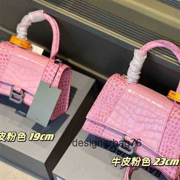 

designer bag balencigas handbag messenger bags classic 2022 leather hourglass crocodile high-end high version female d3t0
