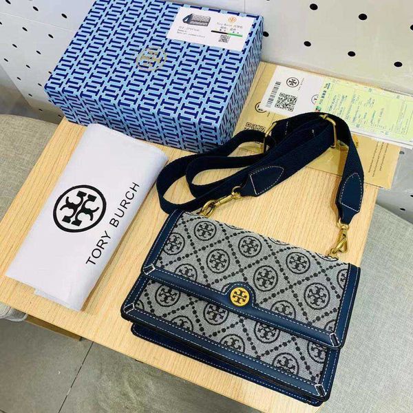 

luxury woman's handbag torysburchs designer bags tote single shoulder stocks classic navy blue shoulder bag women messenger crossbody 1