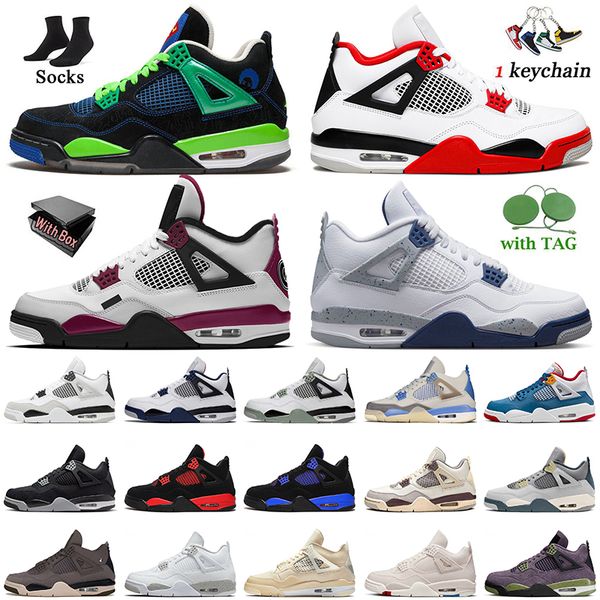 

authentic mens women jumpman 4 basketball shoes 4s doernbecher midnight navy military black cat sail white university blue red thunder a ma