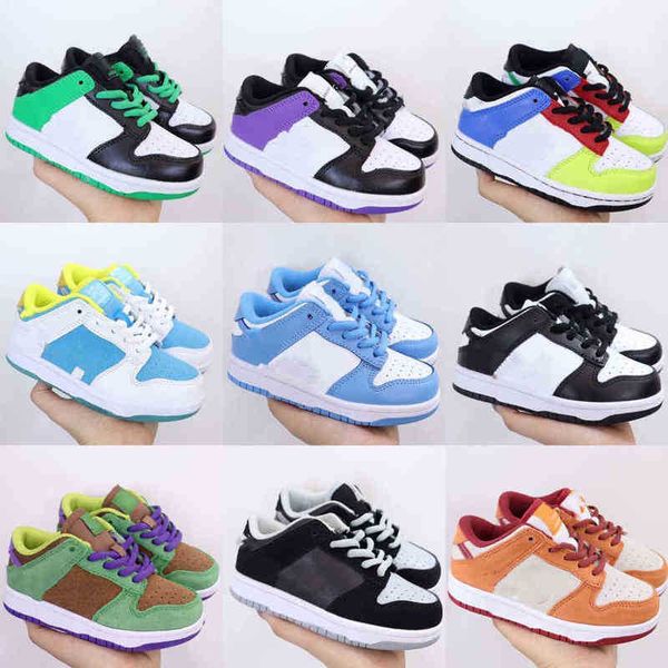 

kids designer sb running shoes low skateboard shoes university red green brazil syracuse casual shoe chicago chunky dunky dunks trainers, Black