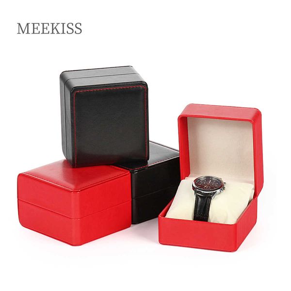 

jewelry boxes custom high-grade pu leather single gift packaging hand collection display storage l221021, Black;white