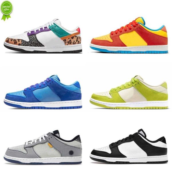 

sb lows running shoes safari mix paisley unc blue raspberry barber shop sports bart simpson green cherry women men marina, Black