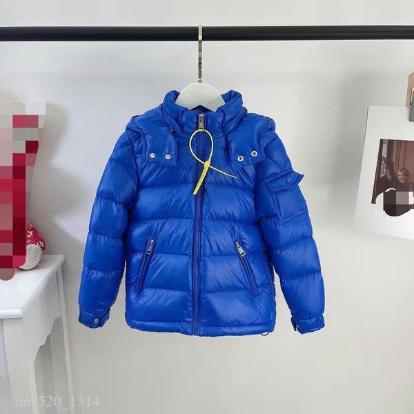 

kid designer down coats baby clothes hooded mc coat jacket boy girl thick winter warm outwear clothe 90% white duck jackets fasion windproof, Blue;gray