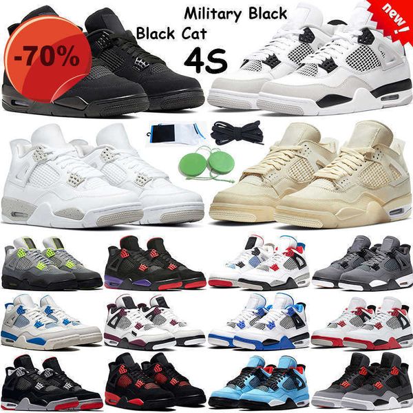 

4 retro military black 2022 basketball shoes men women sail 4s infrared university blue black cat fire red royalty neon dark mocha pine