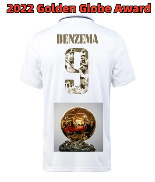 

benzema benzemas golden globe award22 23 player version soccer jerseys 3rd benzema 2021 finals champions 14 kit rodrgo camiseta 2022 2023 vi, Black;yellow