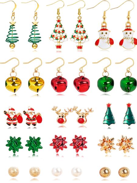 

earrings necklace christmas for teen girls tree jingle bell cute holiday bk women day gift drop delivery 2022 amcet, Silver