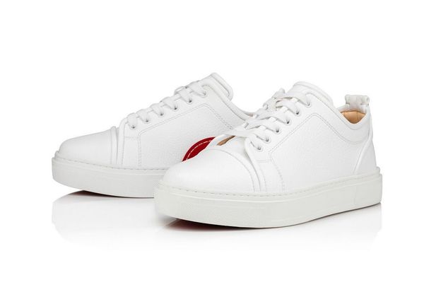 

luxury homme reds sole mens casual dress shoes low trainers adolon donna spikes sneaker low-lop sneakers junior spiked lace up platform orla, Black