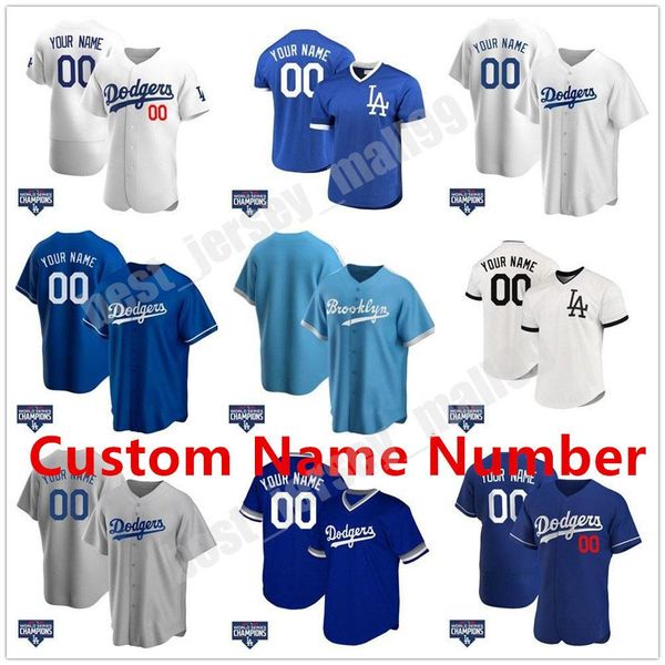 

college wear 2021 mens ws champions patch cody bellinger jersey justin turner clayton kershaw walker buehler betts enrique hernandez basebal, Black