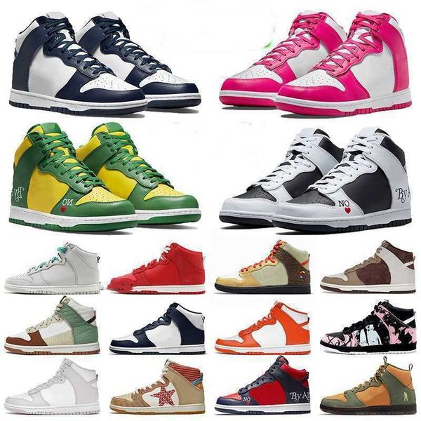 

big size us 11 high running shoes men women sb skateboard shoes by any means first use pack flat dunky sneakers designer trainers light choc