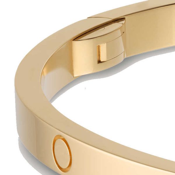 

bangle thin love bracelet with screwdriver 6 diamonds bangles designer luxury jewelry womans 3.65mm rose gold platinum bracelets for womenx6, Black