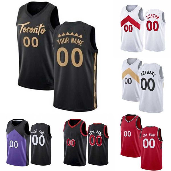 

75th custom jersey toronto''raptors''men women youth vince 15 carter tracy 1 mcgrady 14 svi mykhailiuk 18 yuta watanabe, Black;red