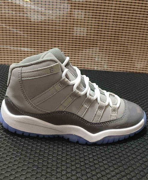 

td cool grey 11s kids basketball shoes infant big boys girls sports sneakers outdoor children's athletic trainers size 28-35 4y 5y1twc1, Black