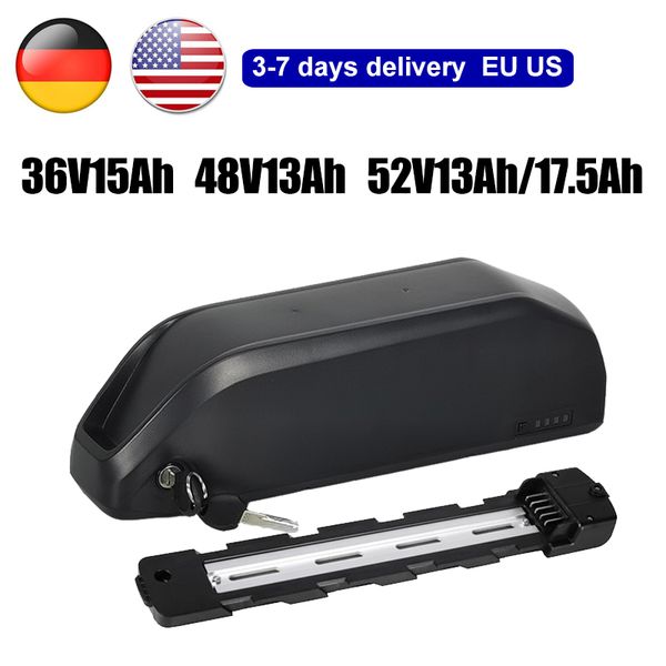 

original 52v 17.5ah ebike battery polly dp-6 a grade 18650 cells 48v 13ah ebike battery polly dp-9 downtube for 350w 500w 750w 1500w motor