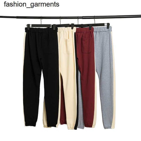 

designer autumn fashion brand essential men's women's fashion street shooting leggings guard pants, Black