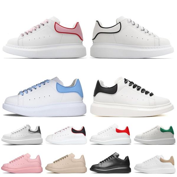 

luxury womens mens designer casual shoes white pink carnelian red outline trim 3m reflective black pearlscent leather platform sneakers ace
