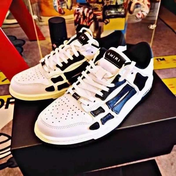 

inline roller skates designer sneakers fashion brand amirs summer bone sneaker black white men women sports leisure versatile air cushion an