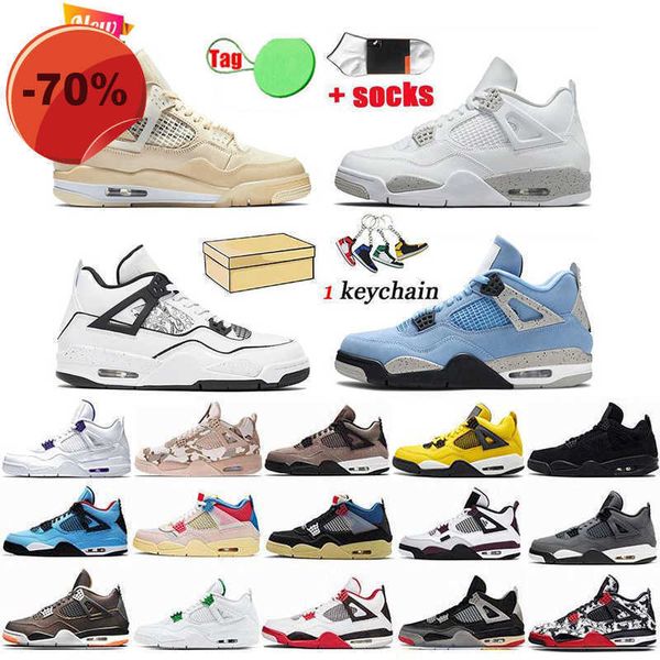 

jump 4s 4 running basketball shoes white oero black cat bred university blue lightning unionnoir fire red pure money metallic purple green