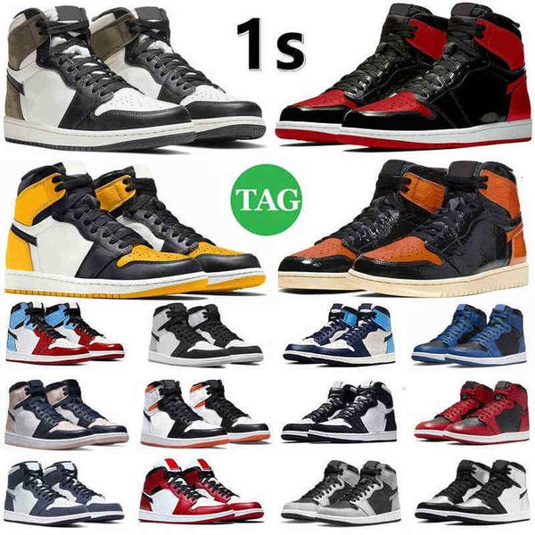 

shoes dr 1 1s mens basketball bred patent shattered backboard dark mocha rebellionaire pine green royal yellow sier toe grey fog fearl men, Black