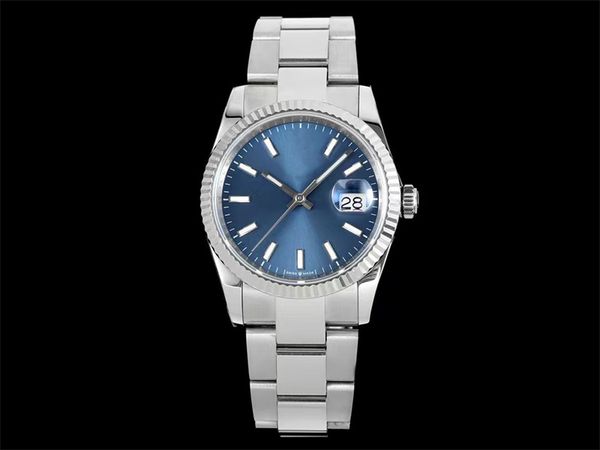 

diw diamond watch monte de luxe 36mm men watches 3235automatic mechanical movement watches 904l fine steel case clasp 15, Slivery;brown