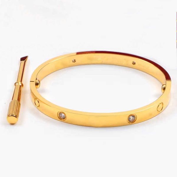 

bangle 2022 titanium steel bracelets silver rose gold bangles for women men bracelet with box, Black