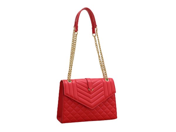 

woman bag designer handbags square fat loulou chain real leather large-capacity shoulder bags quilted messenger bag 494699 459749 purses wal