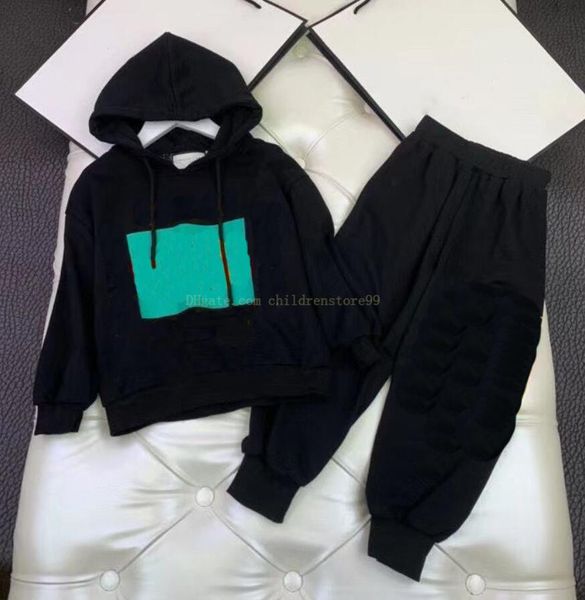 

girls boys sport sets designer clothes autumn kids jacket coat pants children sweatshirt tracksuits clothing, White