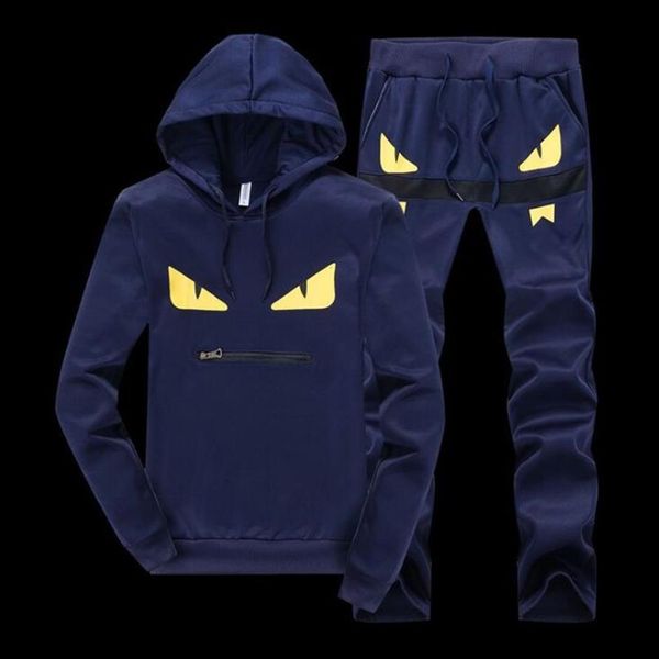 

men sportswear hoodie and sweatshirts black white autumn winter jogger sporting suit mens sweat suits tracksuits set plus size -4251v, Gray
