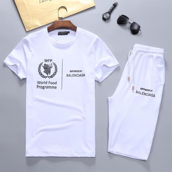 

luxurys designers mens dress men tracksuit summer clothing short sleeved t shirt sets sweat suits 2 pcs jogger shorts casual male 222w, Gray