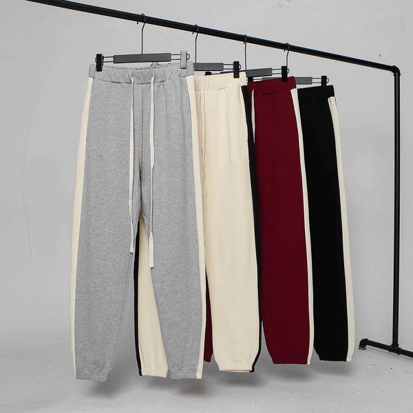 

men's pants 2022 fashion men women casual hip hop 1 1 letter printed sweatpants trousers oversized s-xl, Black