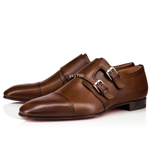 

red bottomed shoe christians elegant business party wedding dress greggo orlato flat fashion red oxfords shoes outdoor men buckles walk chj, Black
