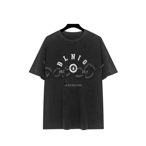 

luxury designer mens t shirt polo shirt clock letter print distressed short sleeve fashion casual crew neck t-shirt black asian size s-2xl, White;black