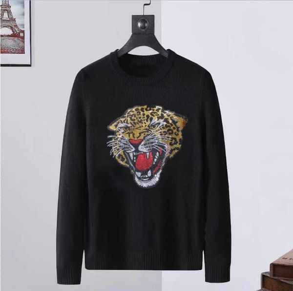 

hip hop pullover 4xl men designer rhinestone sweaters fashion clothes mens korean u, White;black