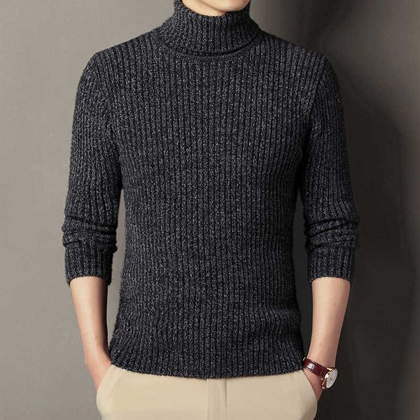 

men's sweaters 2022 new turtleneck sweater men solid color slim pullovers knitted sweaters mens warm autumn winter daily casual pullove, White;black