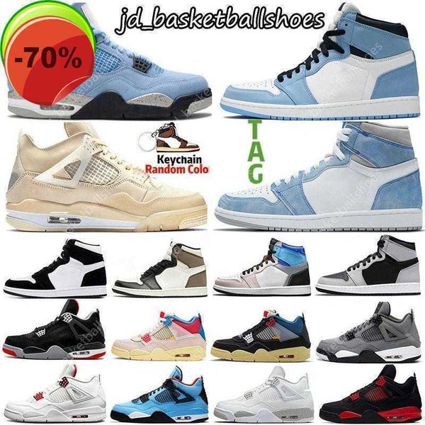 

sail hyper royal 4 4s university blue mens basketball shoes 1 1s obsidian silver toe black cat dark mocha fire red atmosphere sports women