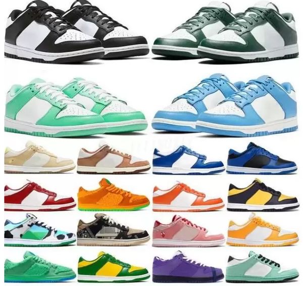

casual shoes mens trainers outdoor sneakers triple pink blue raspberry shades green grey fog 2022 er men women sb dunks lows panda unc 36-45, Black