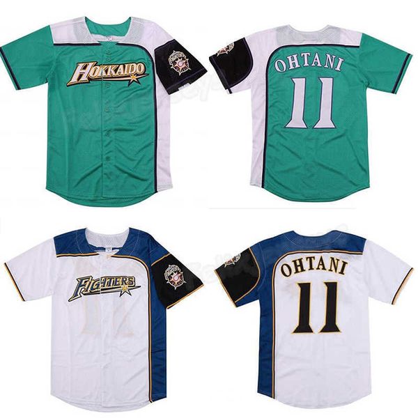 

shohei ohtani #11 hokkaido nippon ham fighters baseball jersey movie baseball jersey new sewn any name s to 3xl, Black