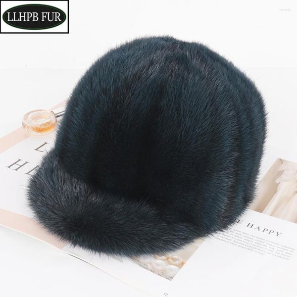 

ball caps brand lady fashion real hats luxury women casual natural hat winter warm thick girls genuine cap, Blue;gray