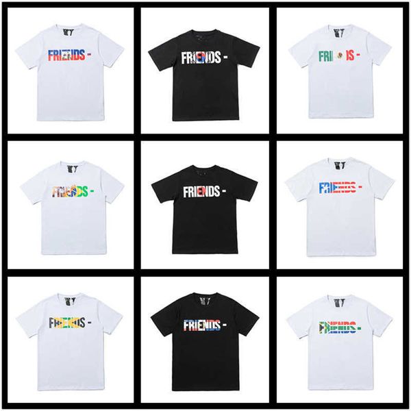 

men's t-shirts american high street trend short sleeve, White;black