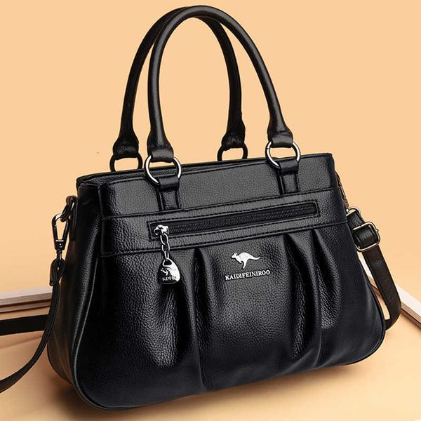

luxury handbags designer 3 layers leather hand big capacity tote bag for women vintage handle shoulder bags