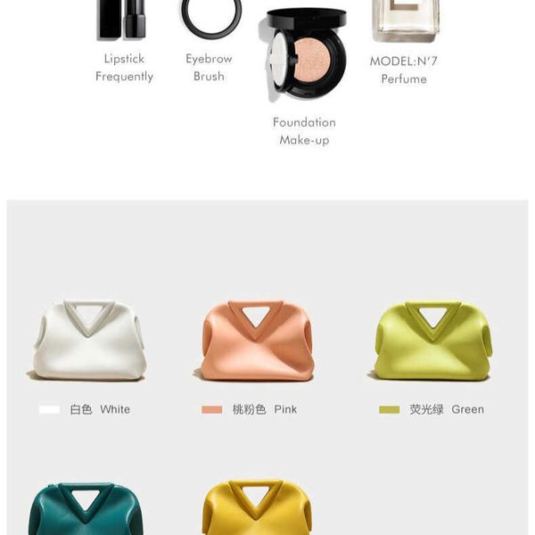 

designer fashion bottess bag venetas new inverted triangle real cow leather ins same clip candy cloud portable one shoulder slant cross hand