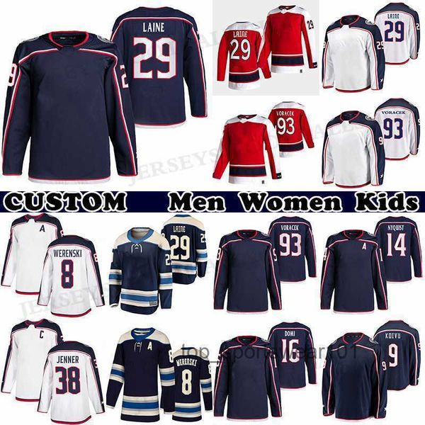 

fans tees 29 patrik laine jersey 93 jakub voracek 8 zach werenski 38 boone jenner 90 elvis merzlikins custom mens womens youth any name any, Black