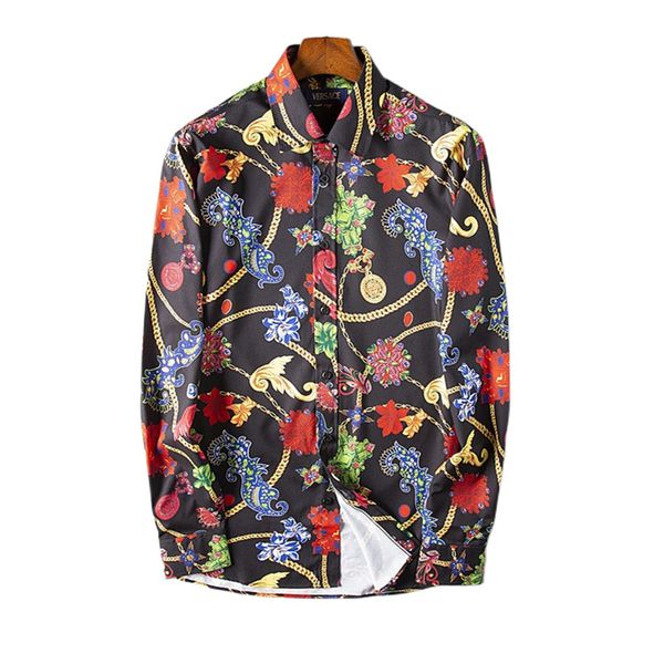 

2022 luxury designer men's shirts fashion casual business social and cocktail shirt brand spring autumn slimming the most fashionable c, White;black