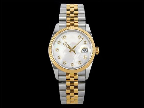 

diw diamond watch monte de luxe 36mm men watches 3235automatic mechanical movement watches 904l fine steel case clasp 21, Slivery;brown