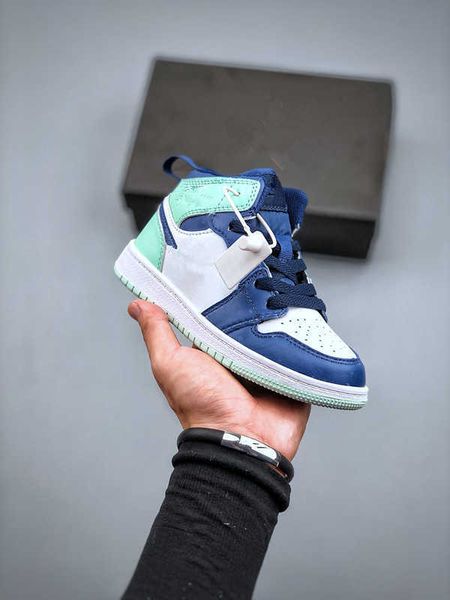 

basketball shoes running shoes sports sneakers trainers kids children retro classic green jorden 1s panda children jumpman 1 mid gs lucidrqh, Black