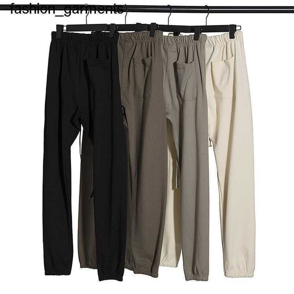 

designer essential men's women's same terry pants loose casual pants, Black