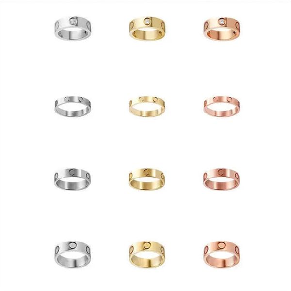 

rose gold color stainless steel ring for women men wedding party luxury brand african jewelry dubai female christmas party engagement father, Silver