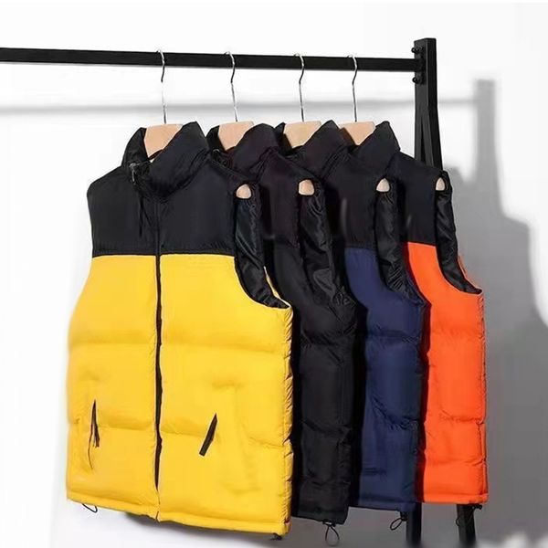 

mens down winter jacket coat high street casual vests couple stylist down outerwear size s-2xl, Black